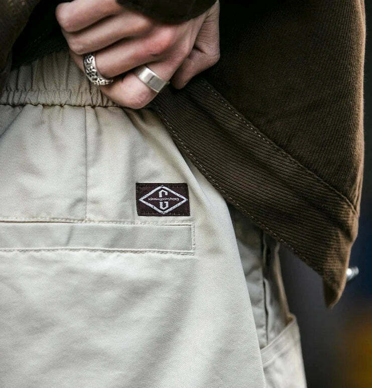 Y2K Aesthetic Cargo Skirt with Coquette Style and Grunge Vibes - Straight Leg Belted Workwear Pants Y2K Aesthetic Cargo Skirt with Coquette Style and Grunge Vibes - Straight Leg Belted Workwear Pants