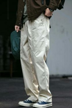 Y2K Aesthetic Cargo Skirt with Coquette Style and Grunge Vibes - Straight Leg Belted Workwear Pants