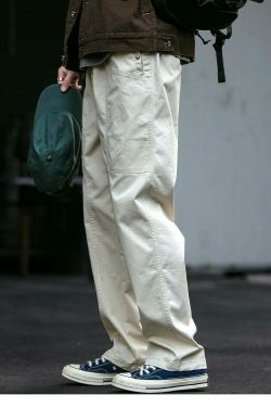 Y2K Aesthetic Cargo Skirt with Coquette Style and Grunge Vibes - Straight Leg Belted Workwear Pants