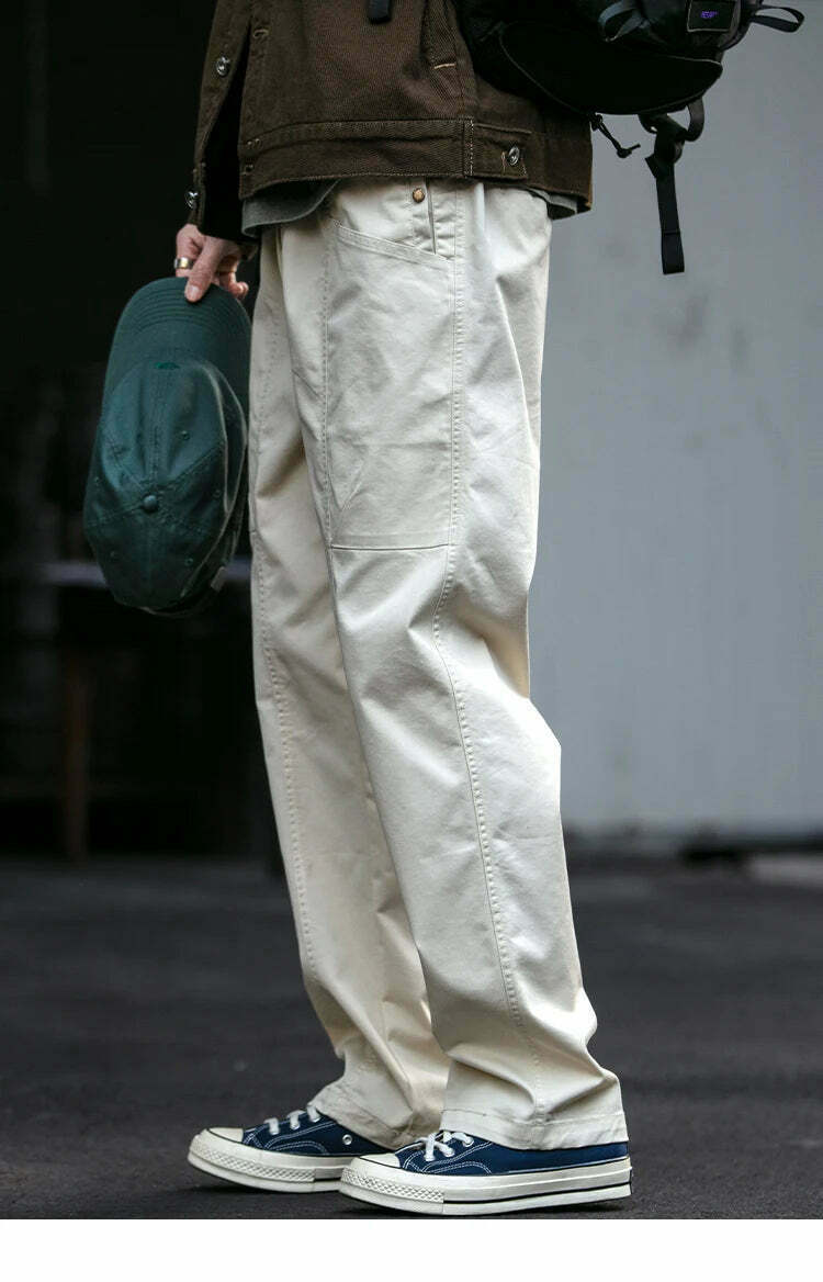 Y2K Aesthetic Cargo Skirt with Coquette Style and Grunge Vibes - Straight Leg Belted Workwear Pants Y2K Aesthetic Cargo Skirt with Coquette Style and Grunge Vibes - Straight Leg Belted Workwear Pants