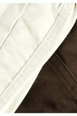 Y2K Aesthetic Cargo Skirt with Coquette Style and Grunge Vibes - Straight Leg Belted Workwear Pants