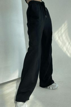 Y2K Aesthetic Cargo Skirt with Coquette Style Drawstring Sweatpants