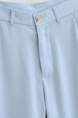 Y2K Aesthetic Cargo Skirt with Draped Straight Leg Tailored Pants