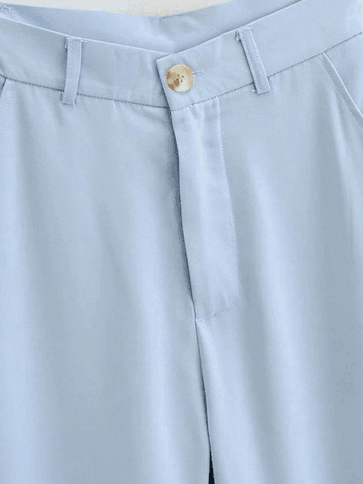 Y2K Aesthetic Cargo Skirt with Draped Straight Leg Tailored Pants Y2K Aesthetic Cargo Skirt with Draped Straight Leg Tailored Pants