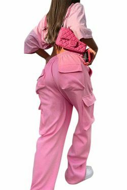 Y2K Aesthetic Cargo Skirt with Elastic Waist Straps and Drawstring - Coquette Grunge Fashion