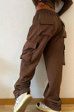 Y2K Aesthetic Cargo Skirt with Elastic Waist Straps and Drawstring - Coquette Grunge Fashion