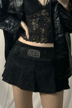 Y2K Aesthetic Cargo Skirt with Inset Shorts for Women - Grunge Style Coquette Fashion