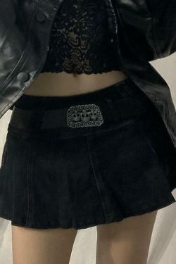 Y2K Aesthetic Cargo Skirt with Inset Shorts for Women - Grunge Style Coquette Fashion