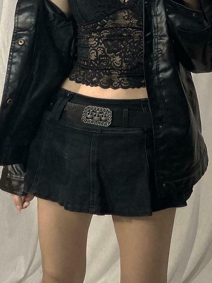 Y2K Aesthetic Cargo Skirt with Inset Shorts for Women - Grunge Style Coquette Fashion Y2K Aesthetic Cargo Skirt with Inset Shorts for Women - Grunge Style Coquette Fashion