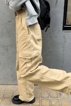 Y2K Aesthetic Cargo Skirt with Pocket Design for Women - Coquette Fashion Statement