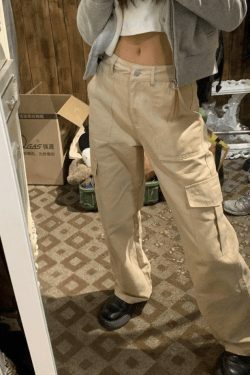 Y2K Aesthetic Cargo Skirt with Pocket Design for Women - Coquette Fashion Statement