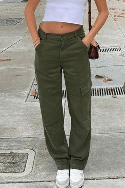 Y2K Aesthetic Cargo Skirt with Pocket Patches - Coquette Grunge Style for Women