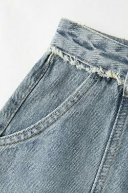 Y2K Aesthetic Cargo Skirt with Raw Edge Patchwork Detail - Coquette Fashion for Women