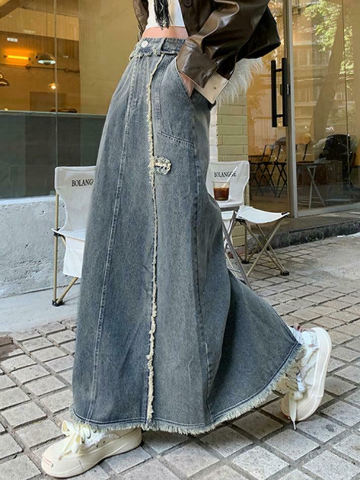 Y2K Aesthetic Cargo Skirt with Raw Edge Patchwork Detail - Coquette Fashion for Women Y2K Aesthetic Cargo Skirt with Raw Edge Patchwork Detail - Coquette Fashion for Women