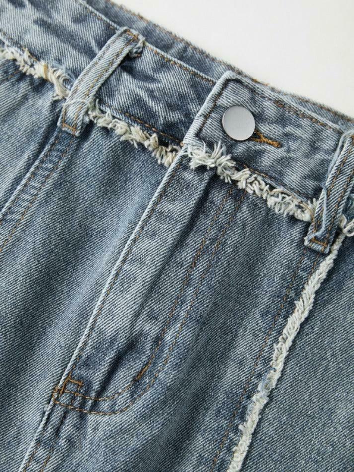 Y2K Aesthetic Cargo Skirt with Raw Edge Patchwork Detail - Coquette Fashion for Women Y2K Aesthetic Cargo Skirt with Raw Edge Patchwork Detail - Coquette Fashion for Women