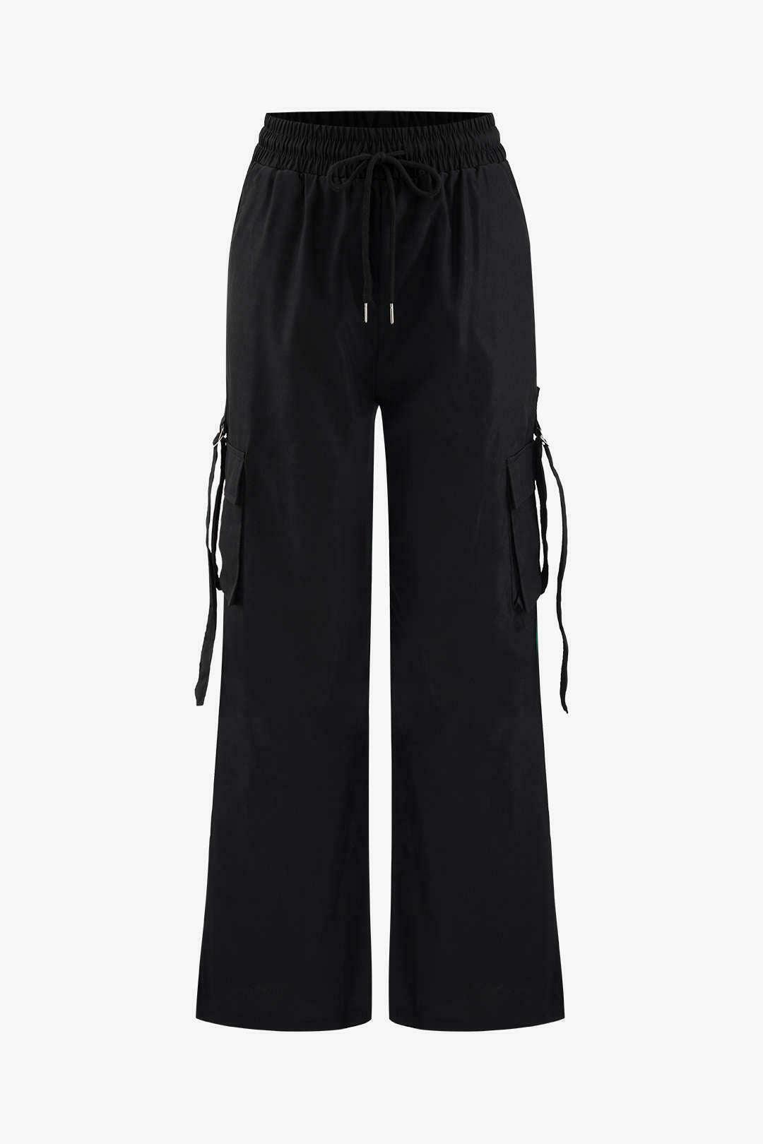 Y2K Aesthetic Cargo Skirt with Side Pockets - Coquette & Grunge Style Drawstring Pants Y2K Aesthetic Cargo Skirt with Side Pockets - Coquette & Grunge Style Drawstring Pants