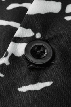 Y2K Aesthetic Cartoon Print Button Down Shirt for Women - Coquette Style Grunge Fashion