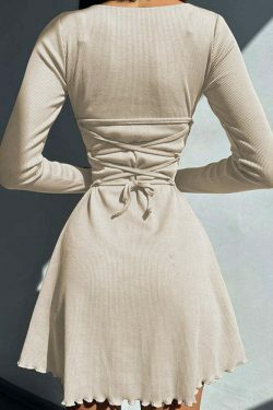 Y2K Aesthetic Casual Dress: Coquette Style Grunge Outfit with Cargo Skirt and Pastel Goth Vibes