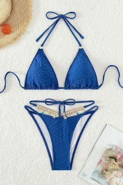 Y2K Aesthetic Chain Triangle Sexy Two Piece Bikini