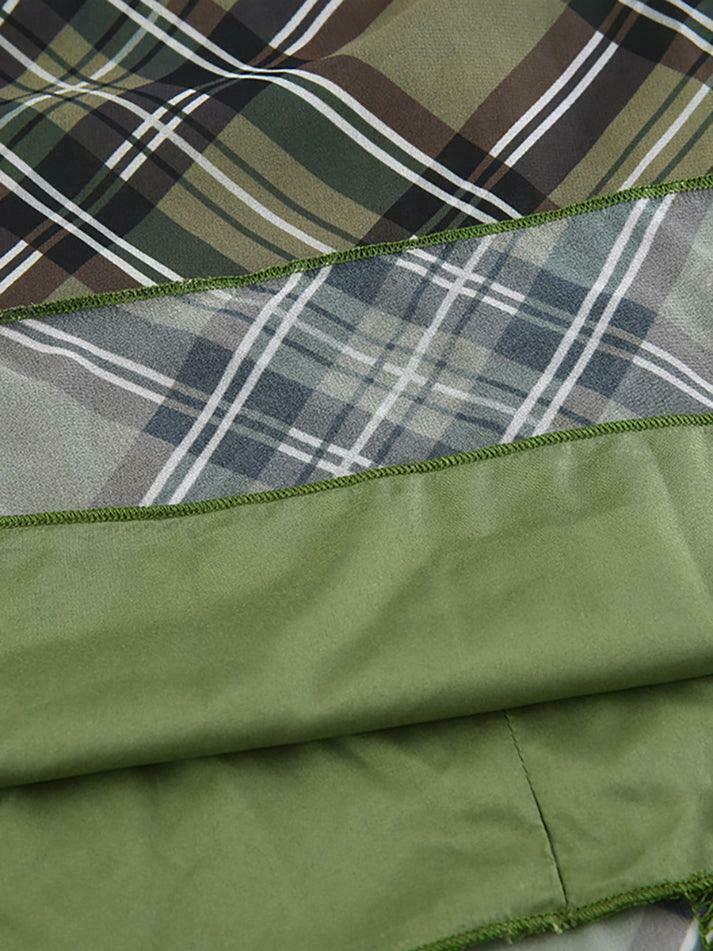 Y2K Aesthetic Checkered Mini Dress for Women - Coquette Style Grunge Fashion with Pastel Goth Vibes