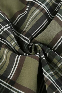 Y2K Aesthetic Checkered Mini Dress for Women - Coquette Style Grunge Fashion with Pastel Goth Vibes