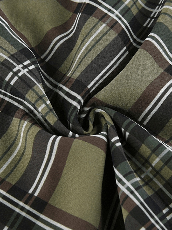 Y2K Aesthetic Checkered Mini Dress for Women - Coquette Style Grunge Fashion with Pastel Goth Vibes