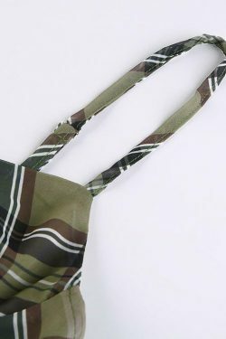 Y2K Aesthetic Checkered Mini Dress for Women - Coquette Style Grunge Fashion with Pastel Goth Vibes