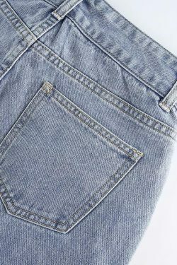 Y2K Aesthetic Cherry Jeans: Coquette & Grunge Style Cargo Skirt - Cute Tops & Pastel Goth Outfits