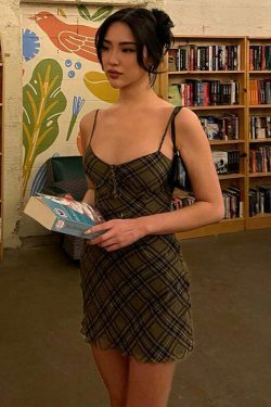 Y2K Aesthetic Chest Strap Suspender Dress - Coquette Style Cargo Skirt with Grunge Vibes