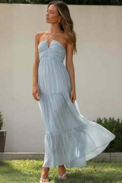 Y2K Aesthetic Chiffon Dress - Coquette Style with Pastel Goth & Grunge