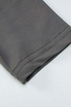 Y2K Aesthetic Chrome Archive Bodycon Skirt Set for Niche Women Fashion