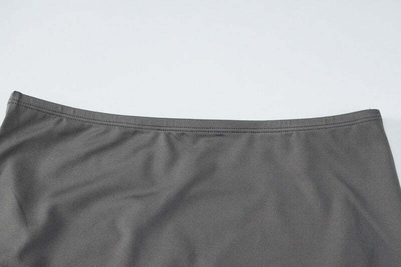 Y2K Aesthetic Chrome Archive Bodycon Skirt Set for Niche Women Fashion