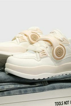 Y2K Aesthetic Chunky 'Headphones' Sneakers - Retro Coquette Style Women's Fashion
