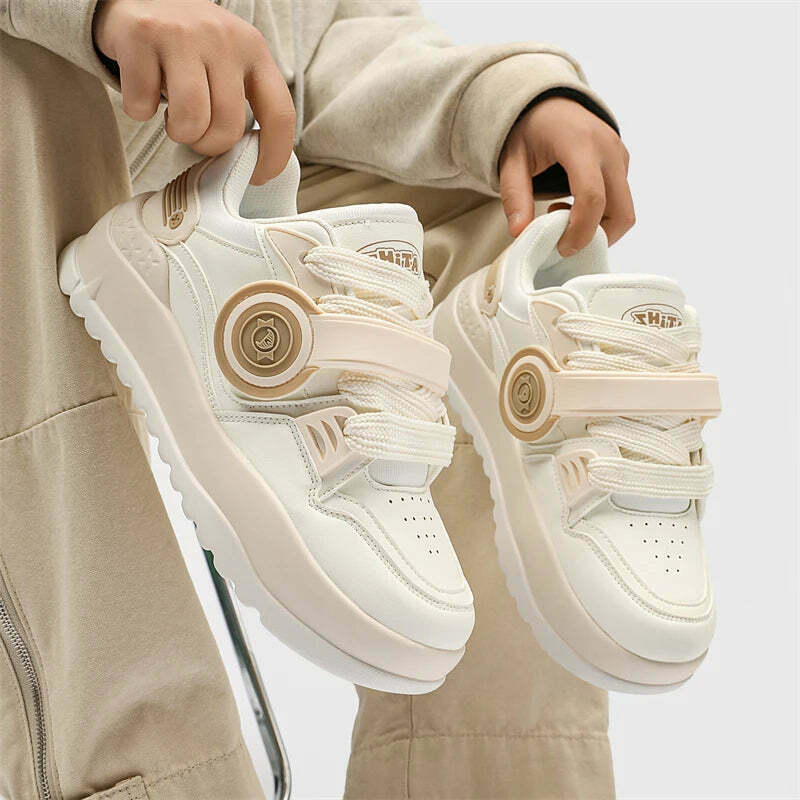 Y2K Aesthetic Chunky 'Headphones' Sneakers - Retro Coquette Style Women's Fashion Y2K Aesthetic Chunky 'Headphones' Sneakers - Retro Coquette Style Women's Fashion