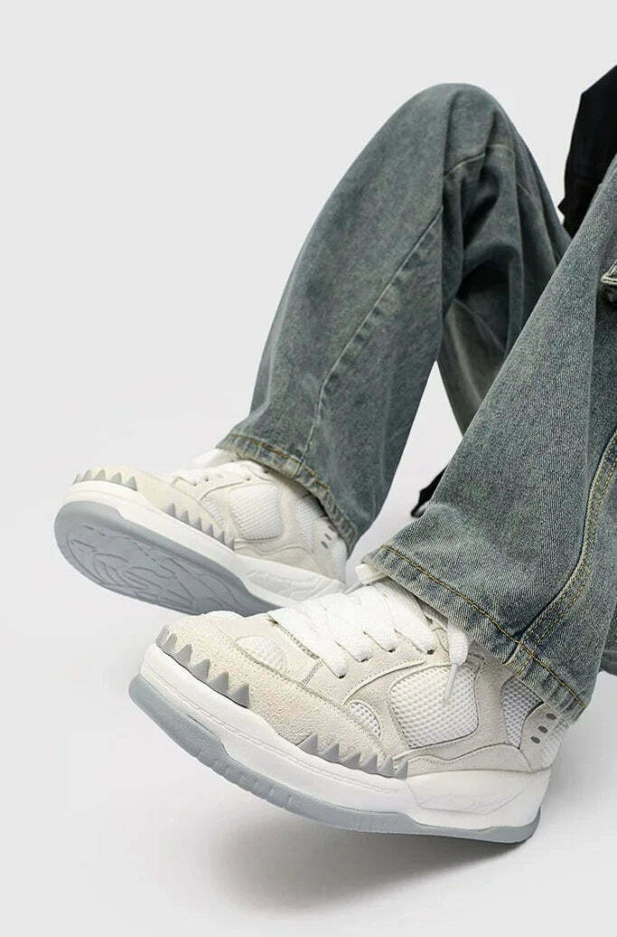 Y2K Aesthetic Chunky Skate Style Sneakers for Niche Women Fashion