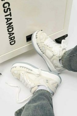 Y2K Aesthetic Chunky Skate Style Sneakers for Niche Women Fashion