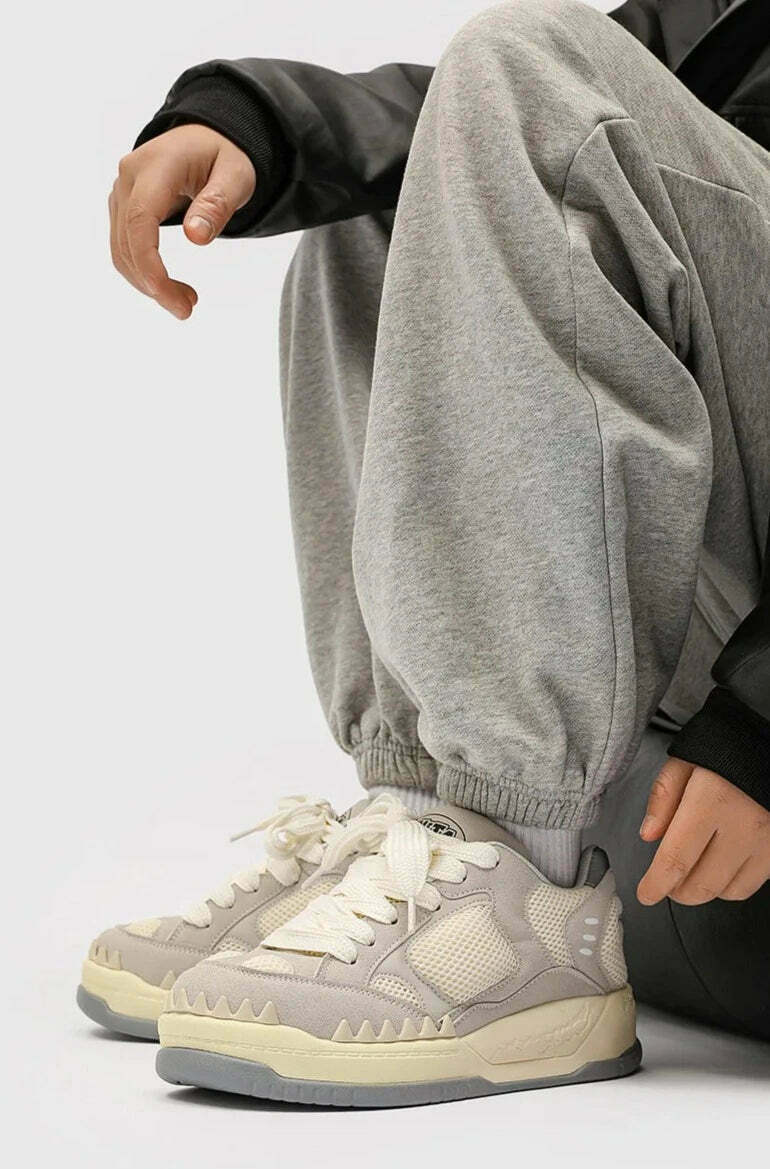 Y2K Aesthetic Chunky Skate Style Sneakers for Niche Women Fashion