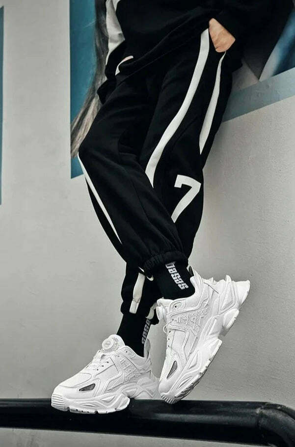 Y2K Aesthetic Chunky Sole Sneakers - Coquette, Grunge, Pastel Goth Y2K Aesthetic Chunky Sole Sneakers - Coquette, Grunge, Pastel Goth