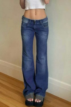 Y2K Aesthetic City Sculpt Boot Cut Jeans for Women - Coquette & Grunge Style Fashion