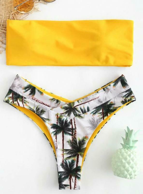 Y2K Aesthetic Coconut Print Bikini Set for Women - Grunge Style Swimwear with Coquette Vibes Y2K Aesthetic Coconut Print Bikini Set for Women - Grunge Style Swimwear with Coquette Vibes