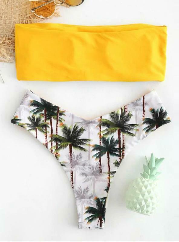 Y2K Aesthetic Coconut Print Bikini Set for Women - Grunge Style Swimwear with Coquette Vibes Y2K Aesthetic Coconut Print Bikini Set for Women - Grunge Style Swimwear with Coquette Vibes