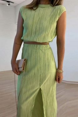 Y2K Aesthetic Collar Shirt & Mid-Length Skirt Set - Coquette Grunge Fashion Two-Piece Suit