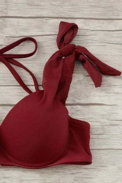 Y2K Aesthetic Color Block Bikini Set - Coquette Grunge Fashion & Pastel Goth Vibes