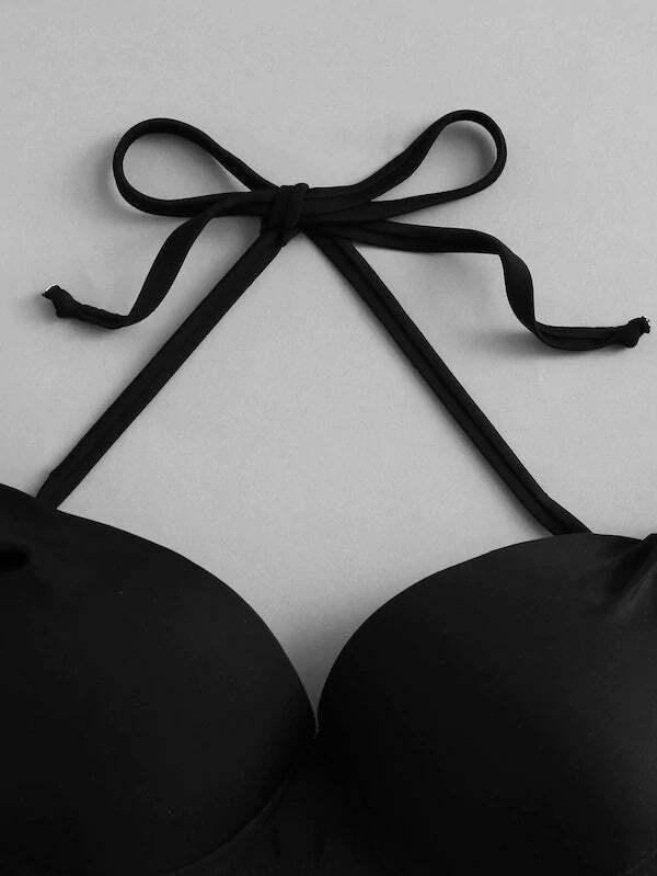 Y2K Aesthetic Color Block Bikini Set - Coquette Grunge Fashion & Pastel Goth Vibes