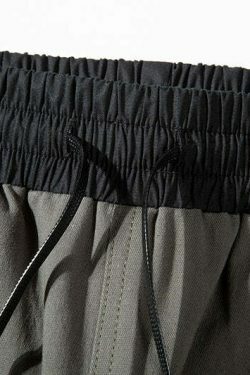 Y2K Aesthetic Color Block Cargo Skirt - Coquette & Grunge Style Women's Fashion