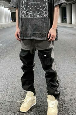 Y2K Aesthetic Color Block Cargo Skirt - Coquette & Grunge Style Women's Fashion