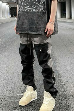 Y2K Aesthetic Color Block Cargo Skirt - Coquette & Grunge Style Women's Fashion