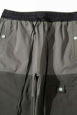 Y2K Aesthetic Color Block Cargo Skirt - Coquette & Grunge Style Women's Fashion