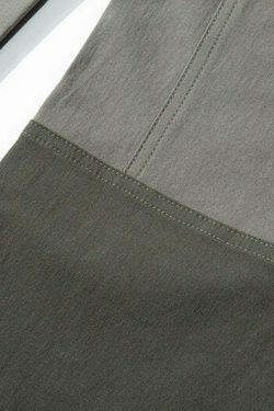 Y2K Aesthetic Color Block Cargo Skirt - Coquette & Grunge Style Women's Fashion