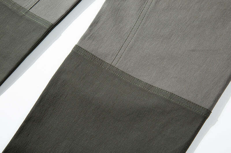 Y2K Aesthetic Color Block Cargo Skirt - Coquette & Grunge Style Women's Fashion